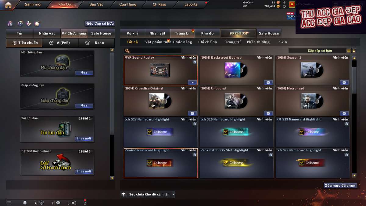 shop acc cf uy tin gia re